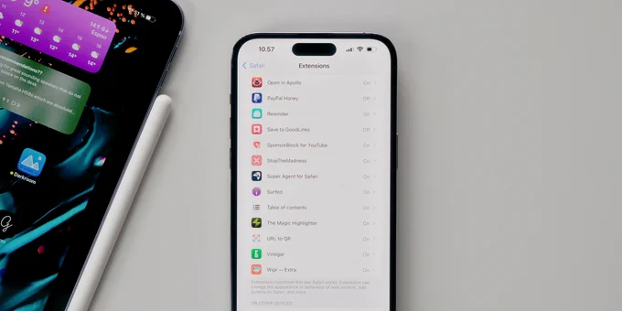 Screenshot aus dem Video zeigt die iPhone-Einstellungen von Safari.