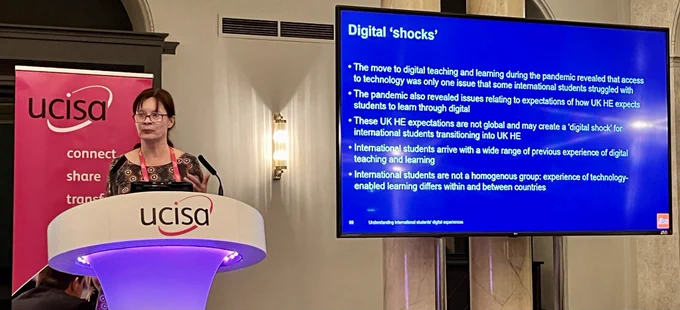 Digital "shocks'
• The move to digital teaching and learing during the pandemic revealed that access
to technology was only one issue that some international students struggled with
• The pandemic also revealed issues relating to expectations of how UK HE expects
students to learn through digital
• These UK HE expectations are not global and may create a 'digital shock for
international students transitioning into UK HE
• International students arrive with a wide range of previous experience of digital
teaching and learning
• International students are not a homogenous group: experience of technology-
enabled learning differs within and between countries
