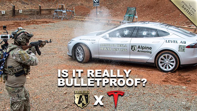Alpine Armoring armored Tesla Model S: Is it really bulletproof?