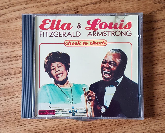 Photo of a CD of Ella Fitzgerald & Louis Armstrong 