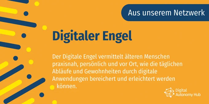 Der Digitale Engel vermittelt älteren Menschen praxisnah, persönlich und vor Ort, wie die täglichen Abläufe und Gewohnheiten durch digitale Anwendungen bereichert und erleichtert werden
   können.