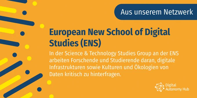 In der Science & Technology Studies Group an der ENS arbeiten Forschende und Studierende daran, digitale Infrastrukturen sowie Kulturen und Ökologien von Daten kritisch zu hinterfragen.