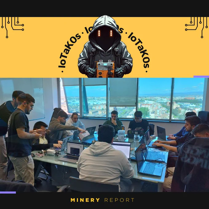 El grupo IoTaK0s en las oficinas de Minery Report