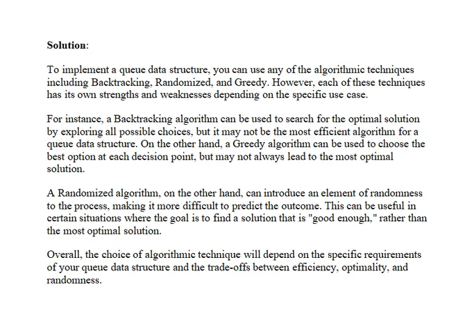 Algorithm homework solution
