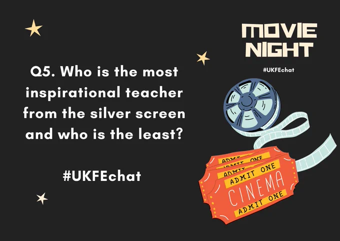 All text from the Tweet illustrated by a real of film and cinema tickets
