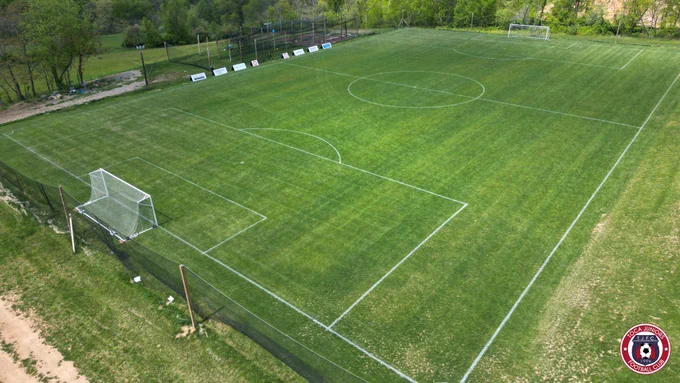 ⚽🌱 New #Softline Padded A-Frames up & the field is looking great