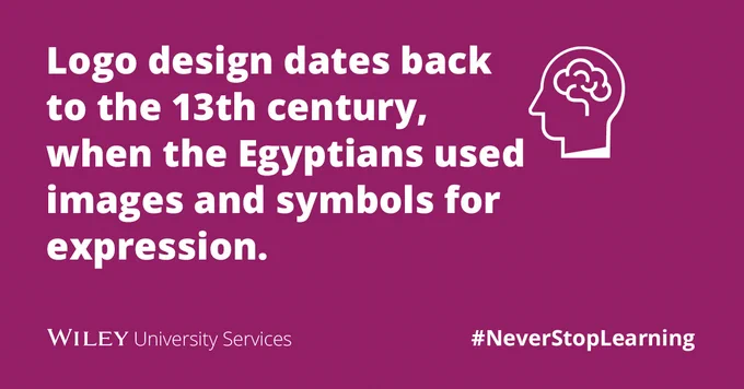 Logo design dates back to the 13th century, when the Egyptians used images and symbols for expression.