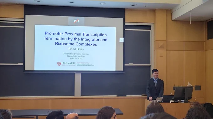 Picture from the start of dissertation defense