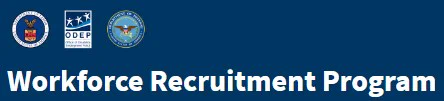 Workforce Recruitment Program with DOL, ODEP and DoD seals above it.