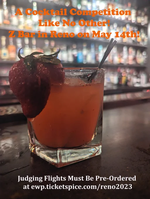 Don't forget to pre-order your cocktail Judging Flights for this unique cocktail competition May 14th at the Z Bar in Reno! 

ewp.ticketspice.com/reno2023 

#everywhenproject #supportcharity #supportartists #supportlocalbusinesses #midtownreno #zbarreno