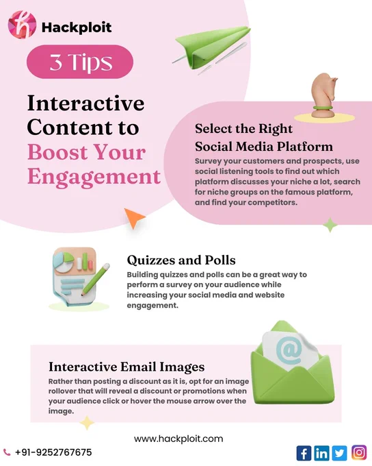 🚀Boost your engagement with interactive content!🙌 From quizzes to polls, there are so many ways to make your content more interactive and fun. Try it out today and see the results! #interactivecontent #contentmarketing #engagementboost