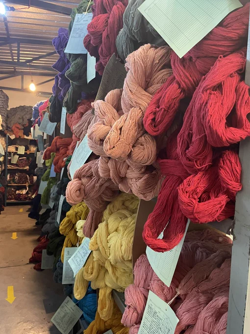 Final products ready to be used for textile making.