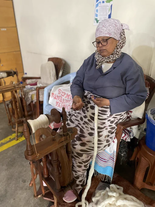 On day 1 in Ethiopia 🇪🇹 we visited Sabahar, a #fairtrade company that produces hand made cotton & silk textiles using traditional approaches. They are focused on preserving the rich #weaving tradition of #Ethiopia with a focus on #sustainability & employment for women.