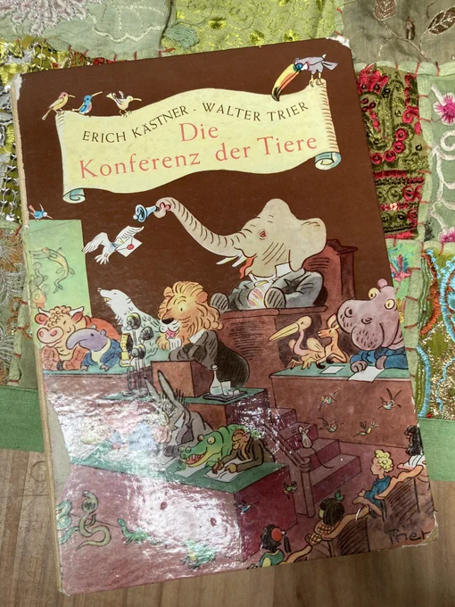 Titel von Erich Kästners Kinderbuch „Konferenz der Tiere“
