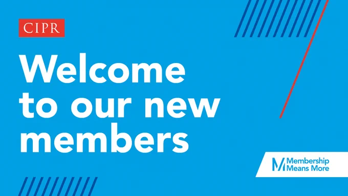 CIPR Logo. Welcome to our new members.