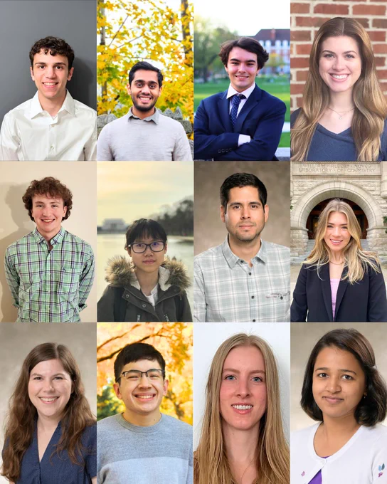 Photo collage of the winning students' headshots.
