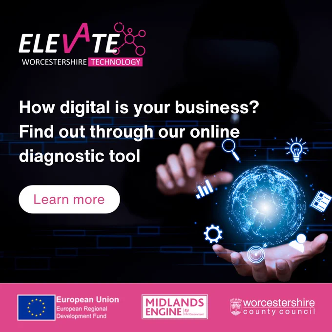 Text reads: How digital is your business? Find out through our online diagnostic tool  