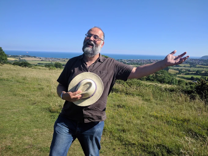 Matthew yelling about something on Brading Down