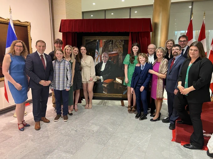 Furey family flanking portrait. 