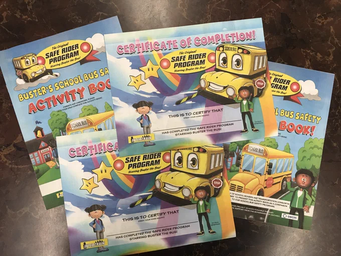 School bus safety certificates