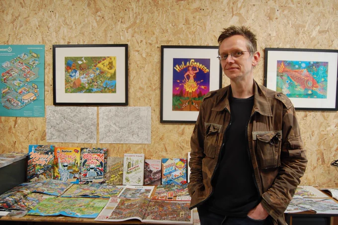 Visit Rod Hunt’s illustration studio at Second Floor Studios & Arts Open Studio Weekend 13 & 14 May 2023