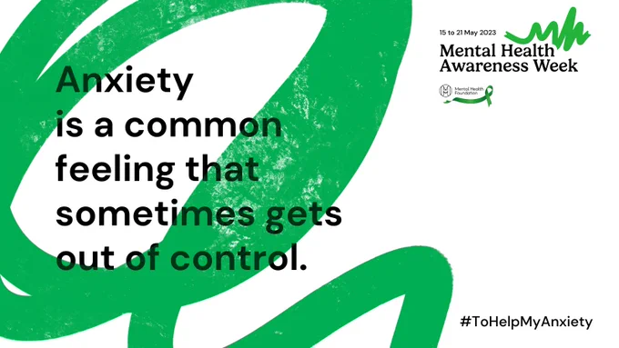 Anxiety can be connected to a job, school, a relationship, social situations, how we feel about ourselves, or a change in our life...