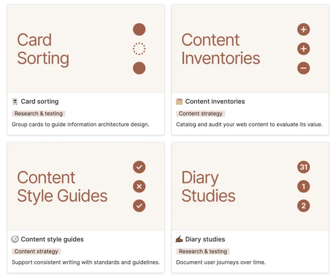 UX Cookbook
