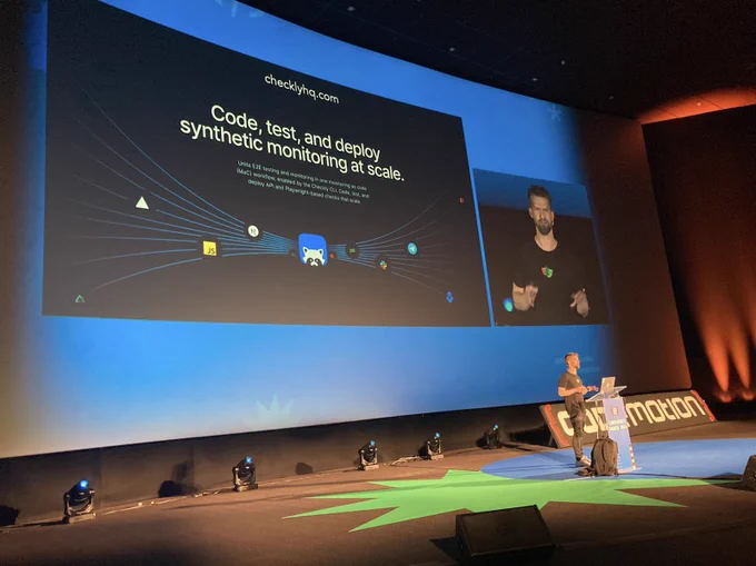 Checkly's Stefan Judis spoke about Playwright at the Codemotion Madrid 2023 🇪🇸 conference.