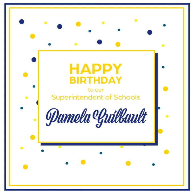 Image with Happy Birthday and polka dots