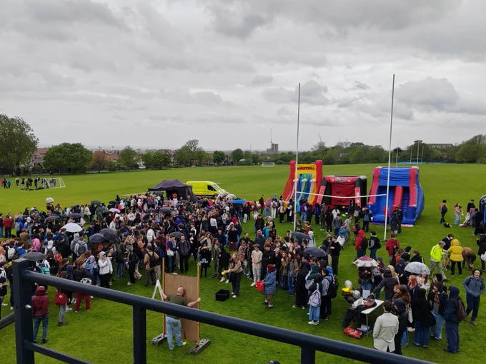 Photo of the crowd at BHASVIC 2023 Leavers event