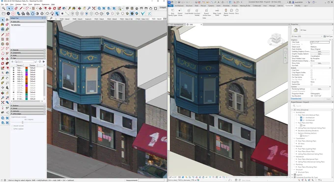 SketchUp to Revit with Texture mapping with EvolveLAB Helix 