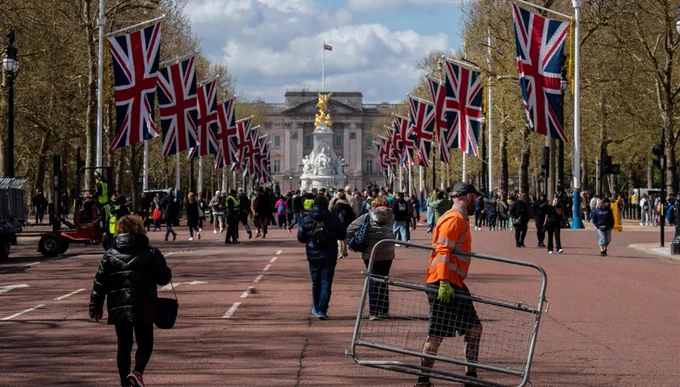 The Mall in London, as preparations for the coronation of King Charles III - Chris J. Ratcliffe/Bloomberg/Getty Images