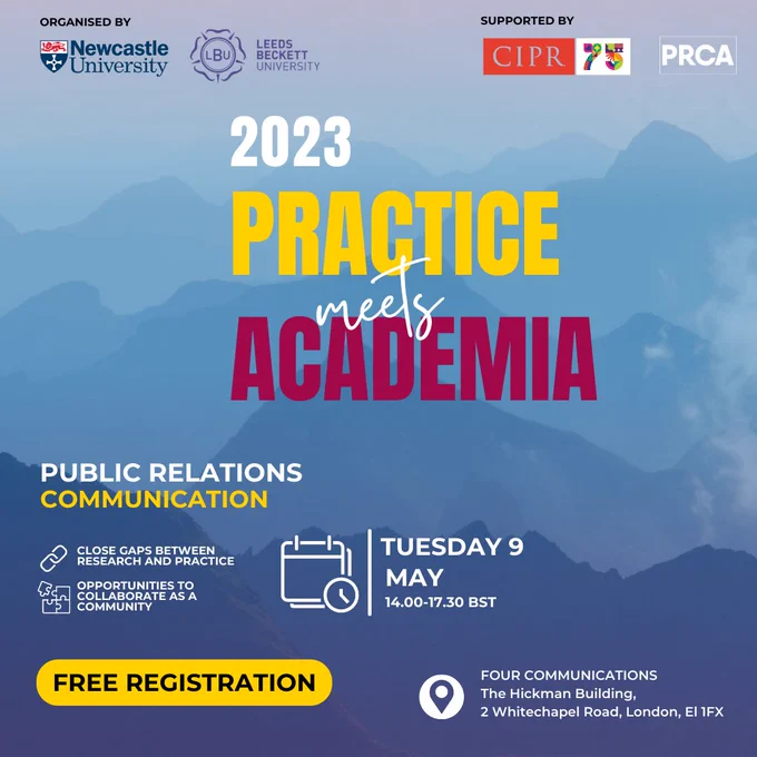 2023 practice meets academia event on tuesday 9 May