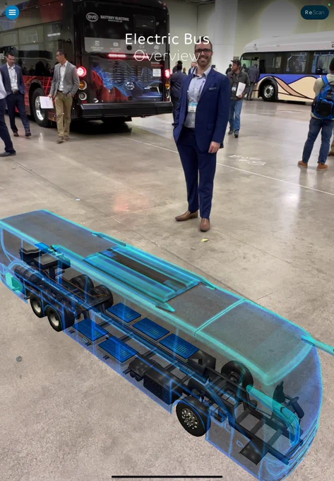Matt Haley, VP of Business Development demonstrates our augmented reality applications in transportation.