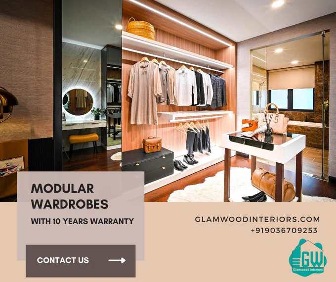 Looking to elevate your storage game? Look no further! Introducing our stunning modular wardrobe design that combines style and functionality like never before. 💫🚪

Say goodbye to clutter and hello to organization with a customizable modular wardrobe system by Glamwood Interiors. With a wide range of options for shelving, drawers, hanging space, and accessories, you can create a wardrobe that perfectly suits your needs and lifestyle.

Our expert designers have carefully curated a selection of premium materials and finishes to ensure durability and timeless elegance. From sleek and modern to rustic and charming, we have a style to match every taste and interior aesthetic.

Transform your bedroom into a sanctuary of order and beauty with our modular wardrobe design. Get in touch with us today to schedule a consultation and let our team bring your storage dreams to life! 🌟✨

Visit - https://glamwoodinteriors.com/
Call -  919036709253

#ModularWardrobe #StorageSolutions #InteriorDesign 