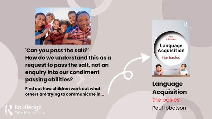 An image of six children smiling with the question 'Can you pass the salt'?. How do we understand this is a request to pass the salt and not an enquiry into our salt-passing abilities? 