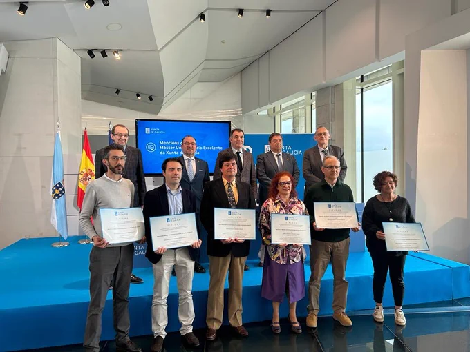 Imaxe de arquivo da entrega da mención de excelencia aos másteres do Sistema Universitario Galego o pasado 10 de abril.