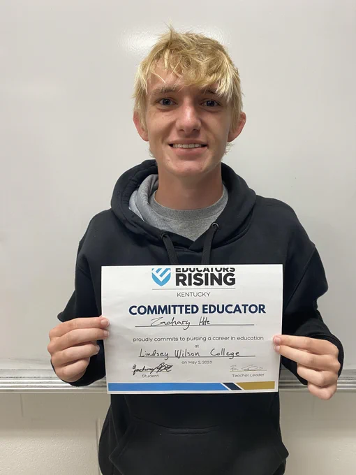Zachary Hite signs with Lindsey Wilson College