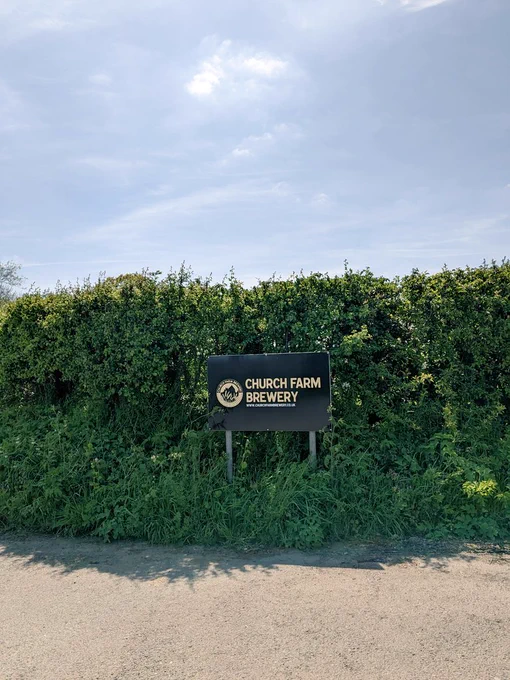 Church Fam Brewery road sign 