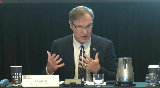 FirstNet Authority CEO Joe Wassel addresses the Board. 
