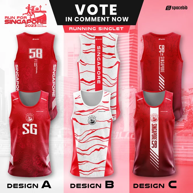 Run For Singapore 2023 Singlet Voting