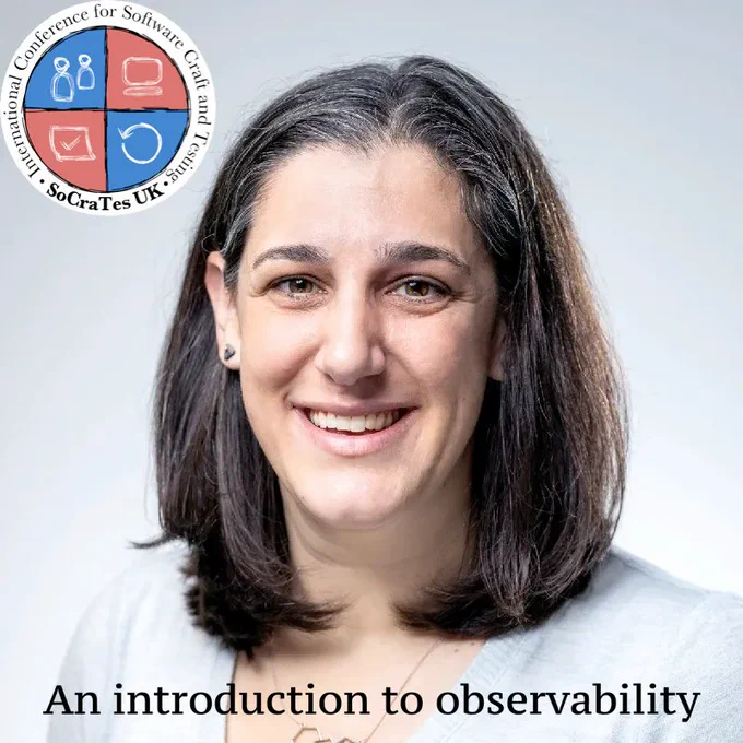Abby Bangser will present an introduction to observability at SoCraTes UK June 1st, 2023