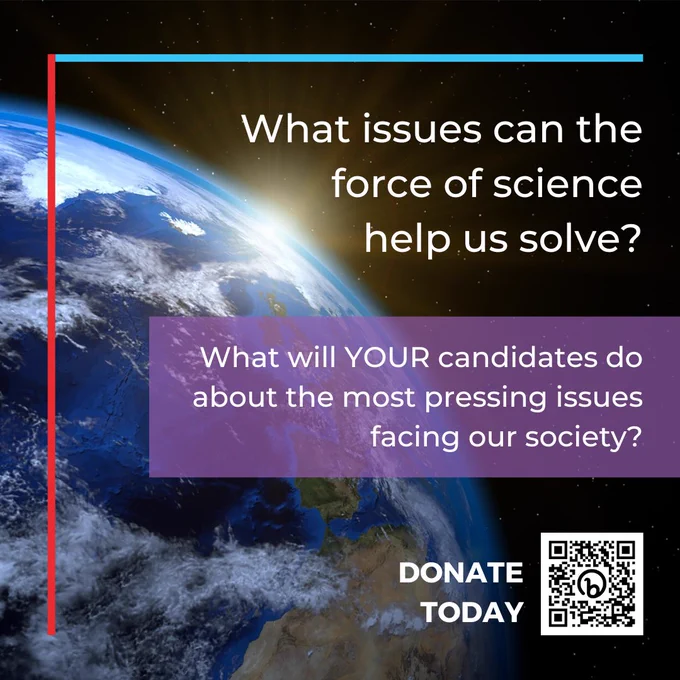 What issues can the force of science help us solve? What will your candidates do about the most pressing issues facing our society? Stock photo of the Earth from outer space with sunset just beyond the planet's surface.