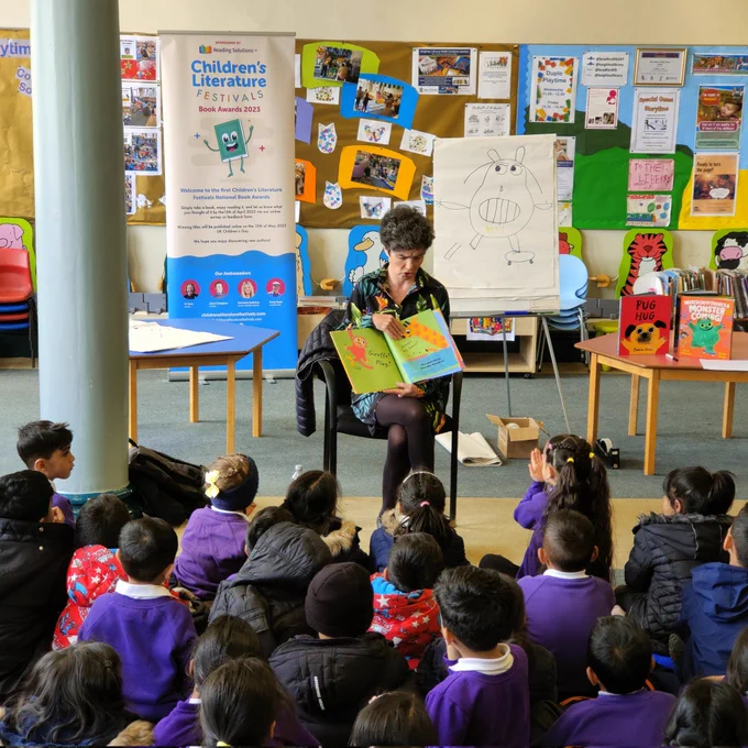 Zehra Hicks reading her book 