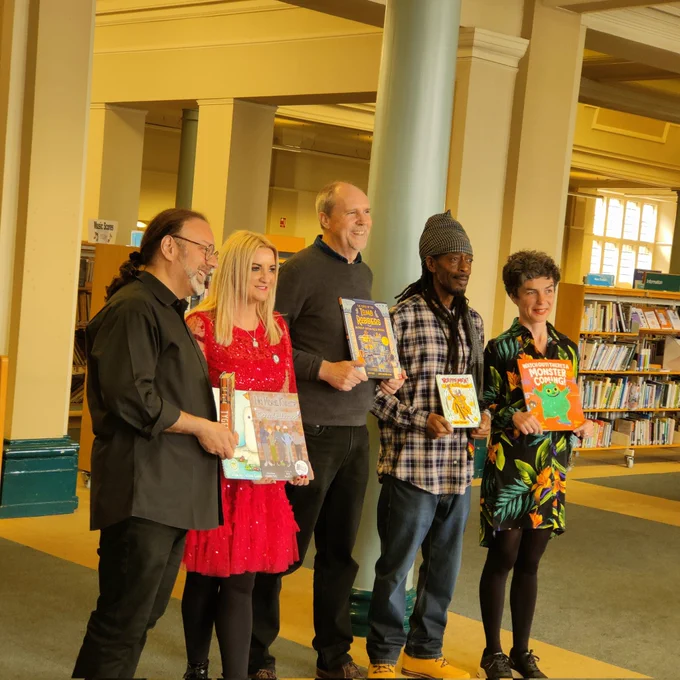 Our Authors and illustrators. SF Said, Christina Gabbitas, Andy Seed, Rappaman and Zehra Hicks