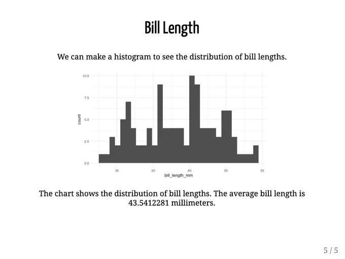 Example slide with all content centered
