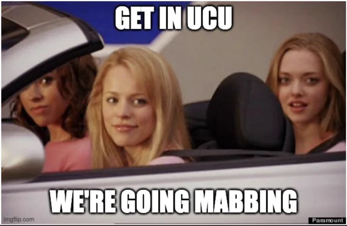 get in ucu, we're going mabbing