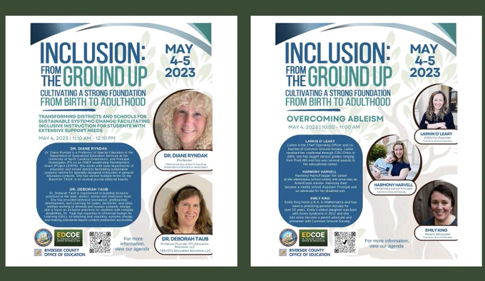 Screenshot of the 2023 SIP Inclusion Conference Breakout presenters