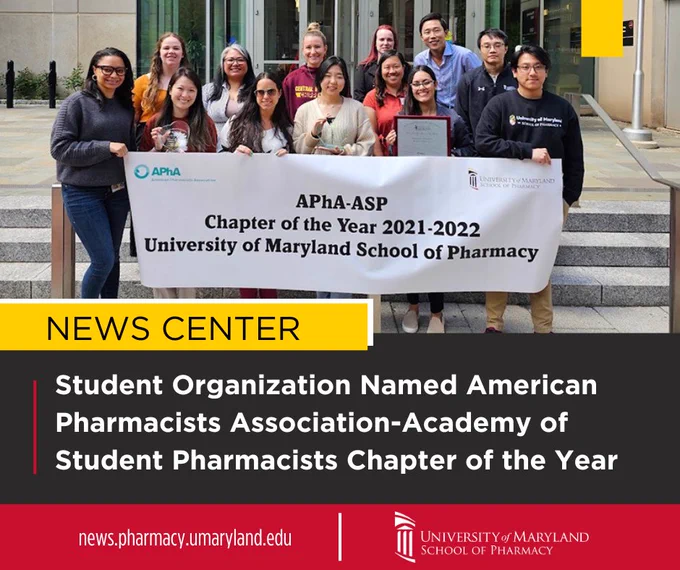 Graphic for the news center story about our student chapter winning chapter of the year at APHA-ASP
