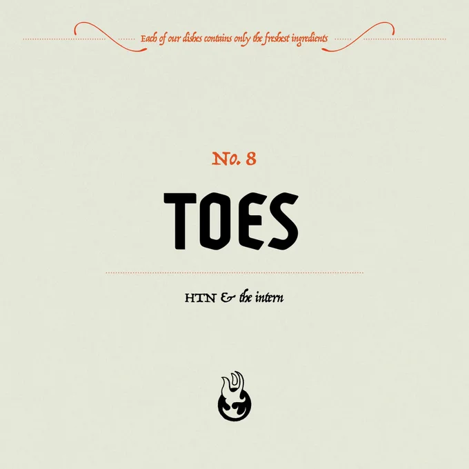 Artwork for „Toes“, the new single by HTN & the intern